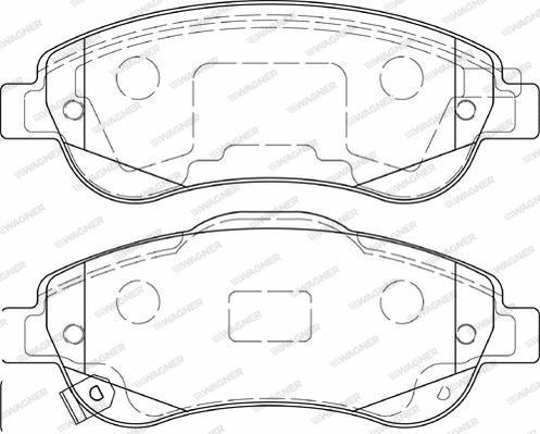 Brake Pad Set, disc brake (WBP24638A)