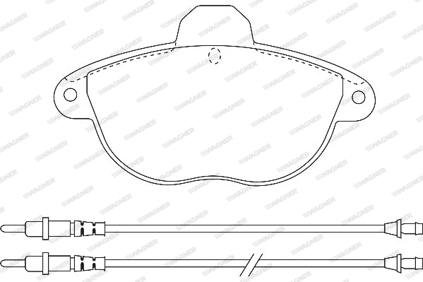 Brake Pad Set, disc brake (WBP23146A)