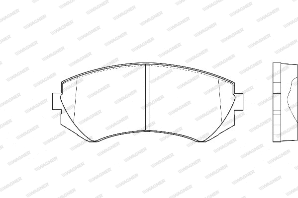 Brake Pad Set, disc brake (WBP23502A)
