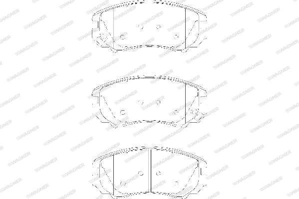 Brake Pad Set, disc brake (WBP23891A)