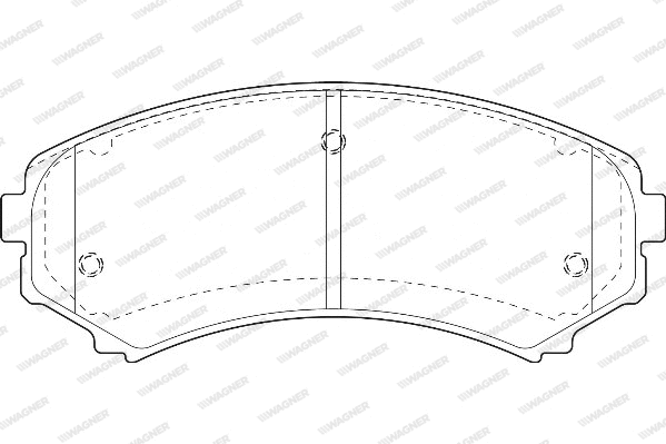 Brake Pad Set, disc brake (WBP23488A)