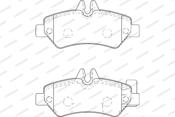 Brake Pad Set, disc brake (WBP29190A)