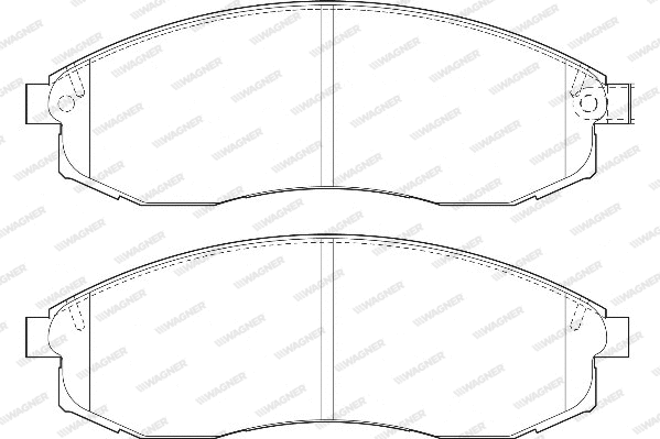 Brake Pad Set, disc brake (WBP23086A)