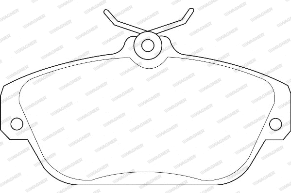 Brake Pad Set, disc brake (WBP20164A)