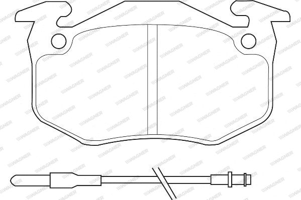 Brake Pad Set, disc brake (WBP21096A)