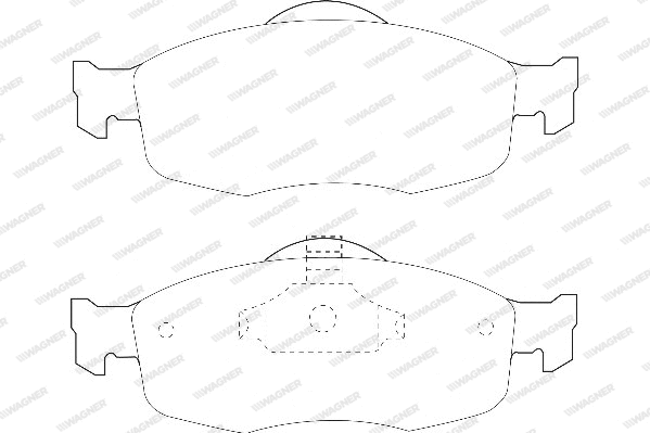 Brake Pad Set, disc brake (WBP21394A)