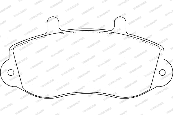 Brake Pad Set, disc brake (WBP23302A)