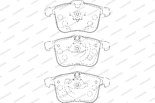 Brake Pad Set, disc brake (WBP23404A)