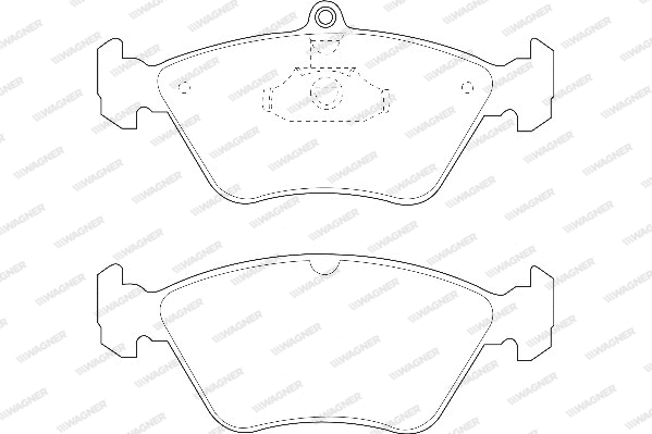 Brake Pad Set, disc brake (WBP21411A)