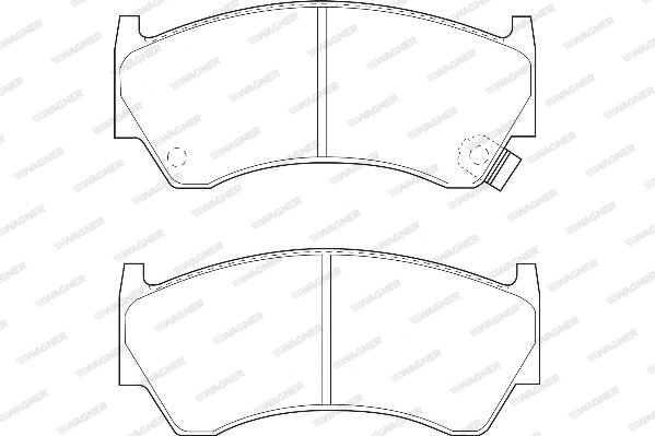 Brake Pad Set, disc brake (WBP23004A)