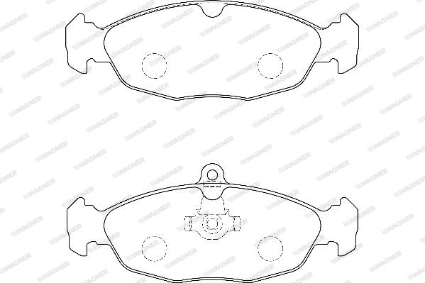 Brake Pad Set, disc brake (WBP20547B)