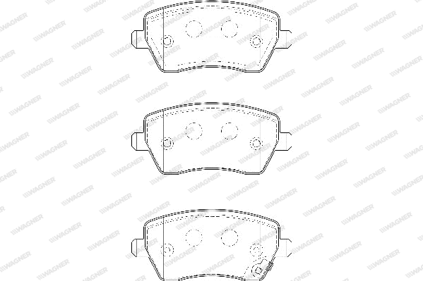 Brake Pad Set, disc brake (WBP23973B)