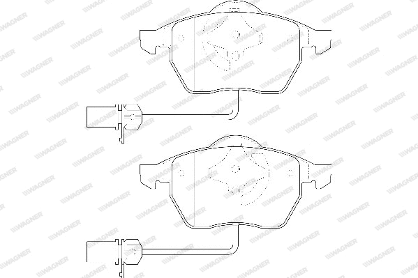 Brake Pad Set, disc brake (WBP20676B)