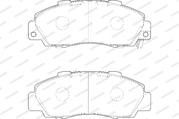 Brake Pad Set, disc brake (WBP21651B)