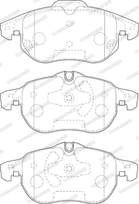Brake Pad Set, disc brake (WBP23402B)