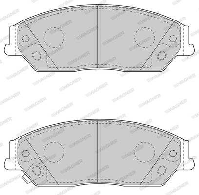 Brake Pad Set, disc brake (WBP80003A)
