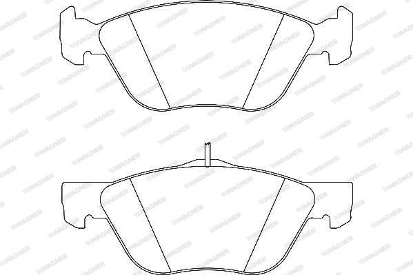 Brake Pad Set, disc brake (WBP21637A)