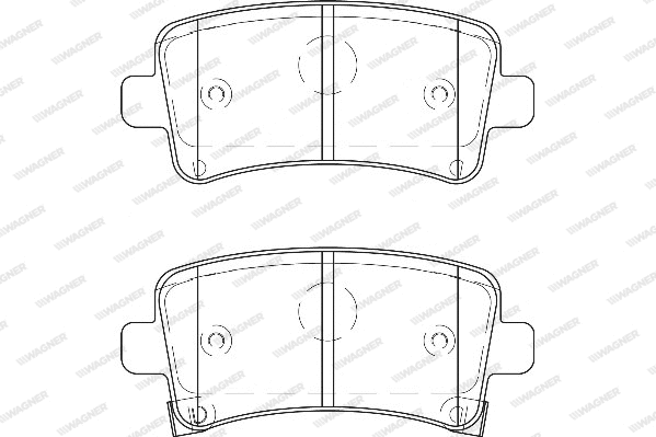 Brake Pad Set, disc brake (WBP24421A)