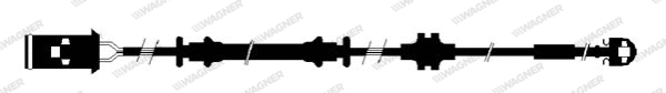 Warning Contact, brake pad wear (WWI300)