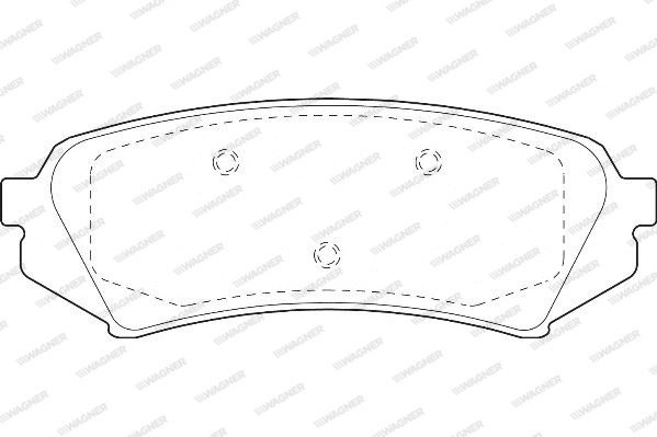Brake Pad Set, disc brake (WBP23539A)