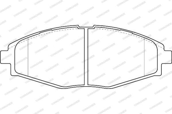Brake Pad Set, disc brake (WBP23241A)