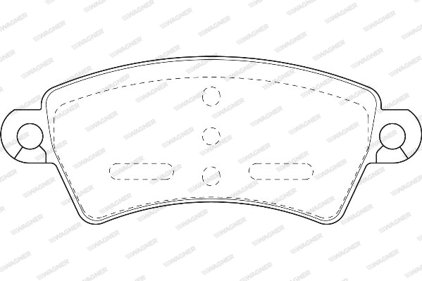 Brake Pad Set, disc brake (WBP23396A)