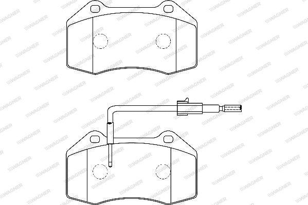 Brake Pad Set, disc brake (WBP24687A)