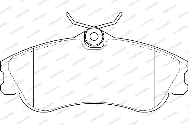 Brake Pad Set, disc brake (WBP23346A)