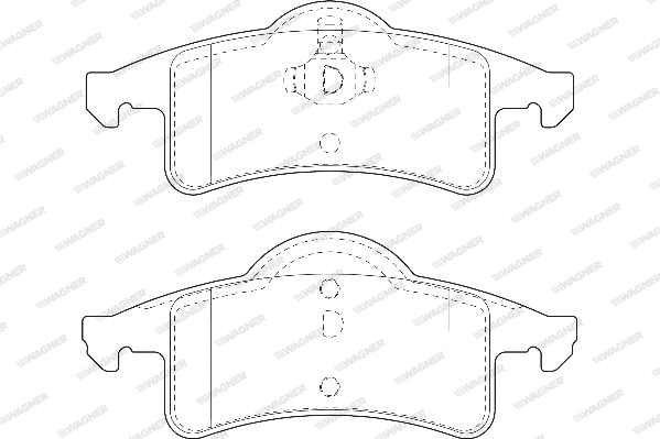 Brake Pad Set, disc brake (WBP23338A)