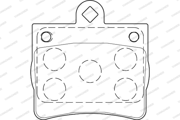 Brake Pad Set, disc brake (WBP21900A)