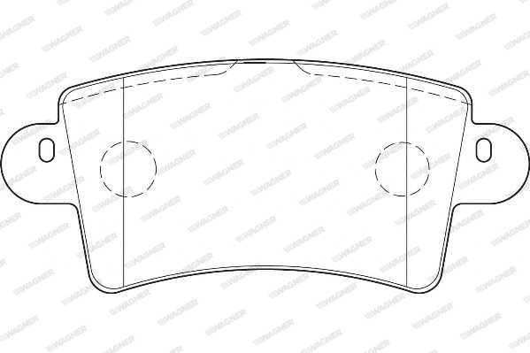 Brake Pad Set, disc brake (WBP23669A)
