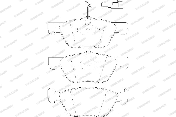Brake Pad Set, disc brake (WBP21636A)