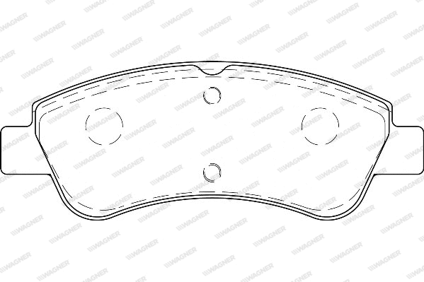 Brake Pad Set, disc brake (WBP23954A)