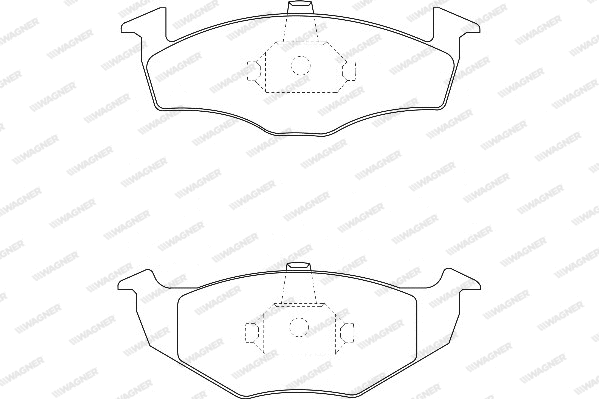Brake Pad Set, disc brake (WBP21866A)