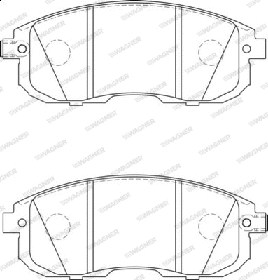 Brake Pad Set, disc brake (WBP21561A)