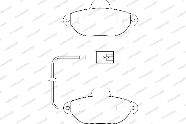 Brake Pad Set, disc brake (WBP21436C)