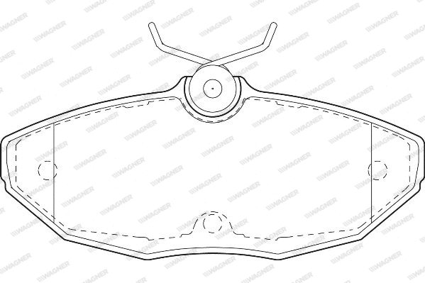 Brake Pad Set, disc brake (WBP23424A)