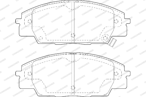 Brake Pad Set, disc brake (WBP23178A)