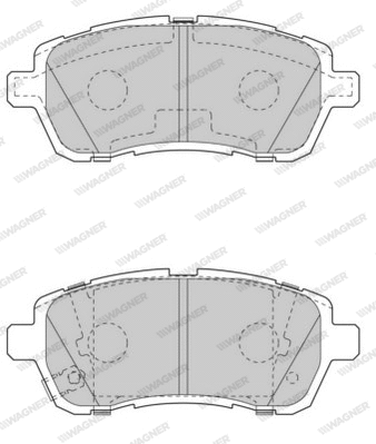 Brake Pad Set, disc brake (WBP24283C)