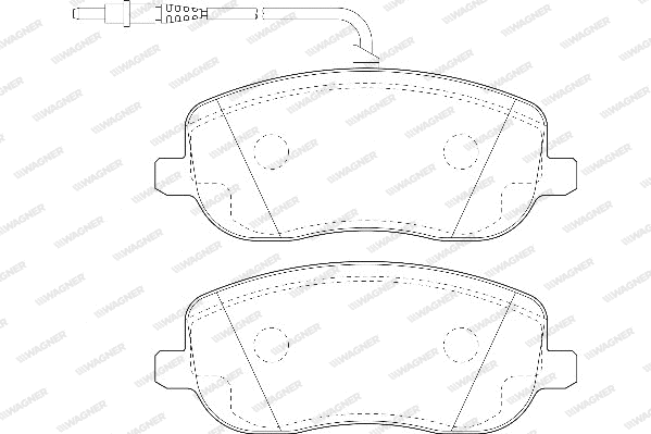 Brake Pad Set, disc brake (WBP20261A)