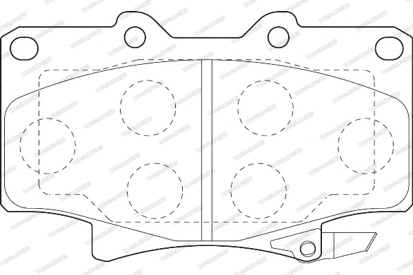 Brake Pad Set, disc brake (WBP21775A)