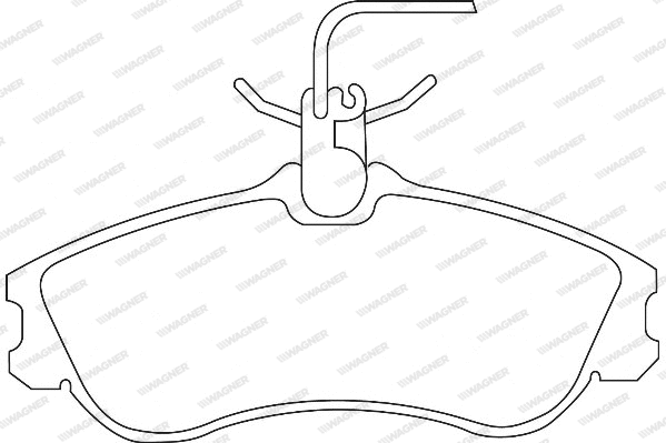 Brake Pad Set, disc brake (WBP23124A)