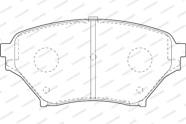 Brake Pad Set, disc brake (WBP23696A)