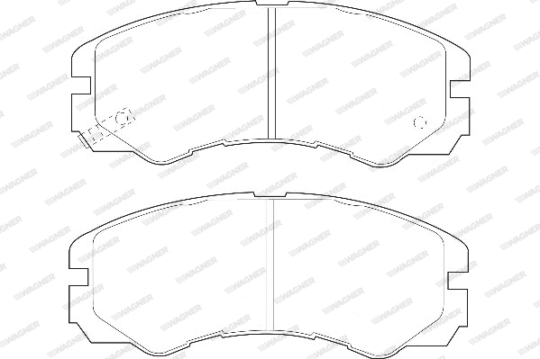 Brake Pad Set, disc brake (WBP21845A)