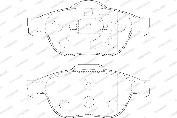 Brake Pad Set, disc brake (WBP23245A)