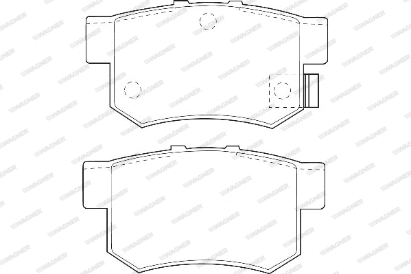 Brake Pad Set, disc brake (WBP21719A)