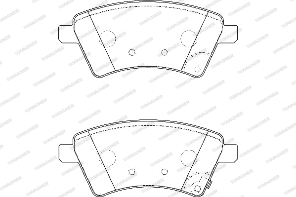 Brake Pad Set, disc brake (WBP24391A)