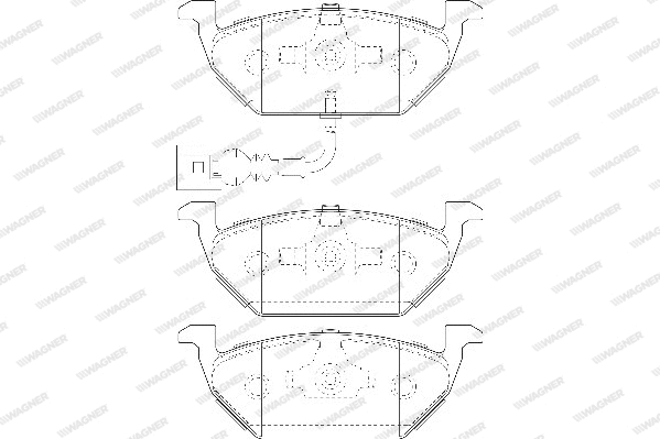 Brake Pad Set, disc brake (WBP23130C)