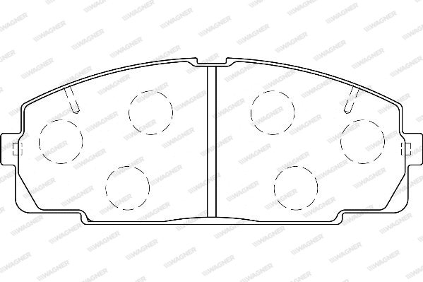 Brake Pad Set, disc brake (WBP21468A)