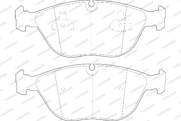 Brake Pad Set, disc brake (WBP21484A)